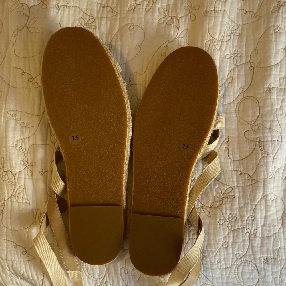Reformation Beige Espadrille Sandals
